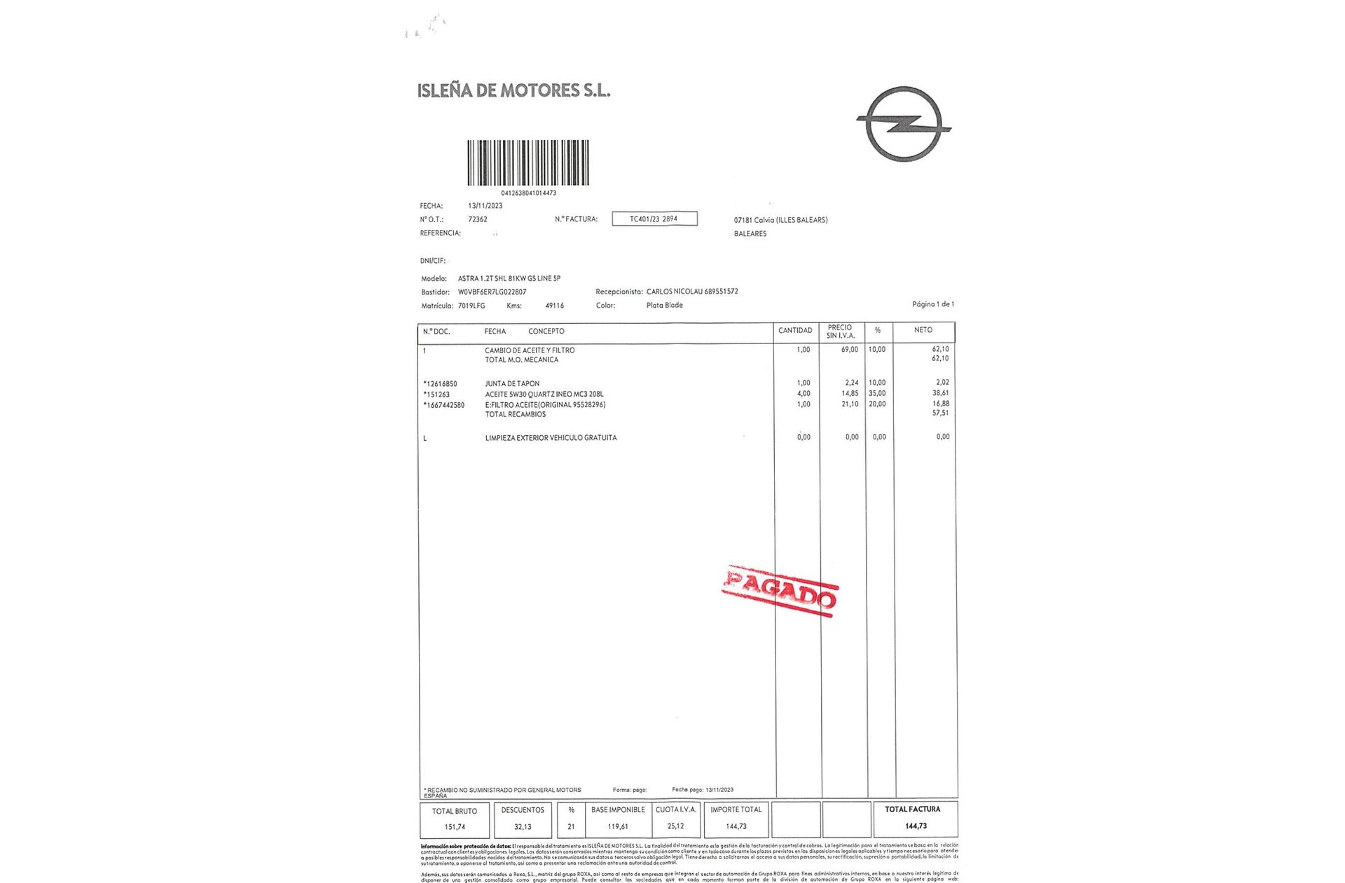 Opel Astra 1.2 Turbo SHL GS Line - foto 19