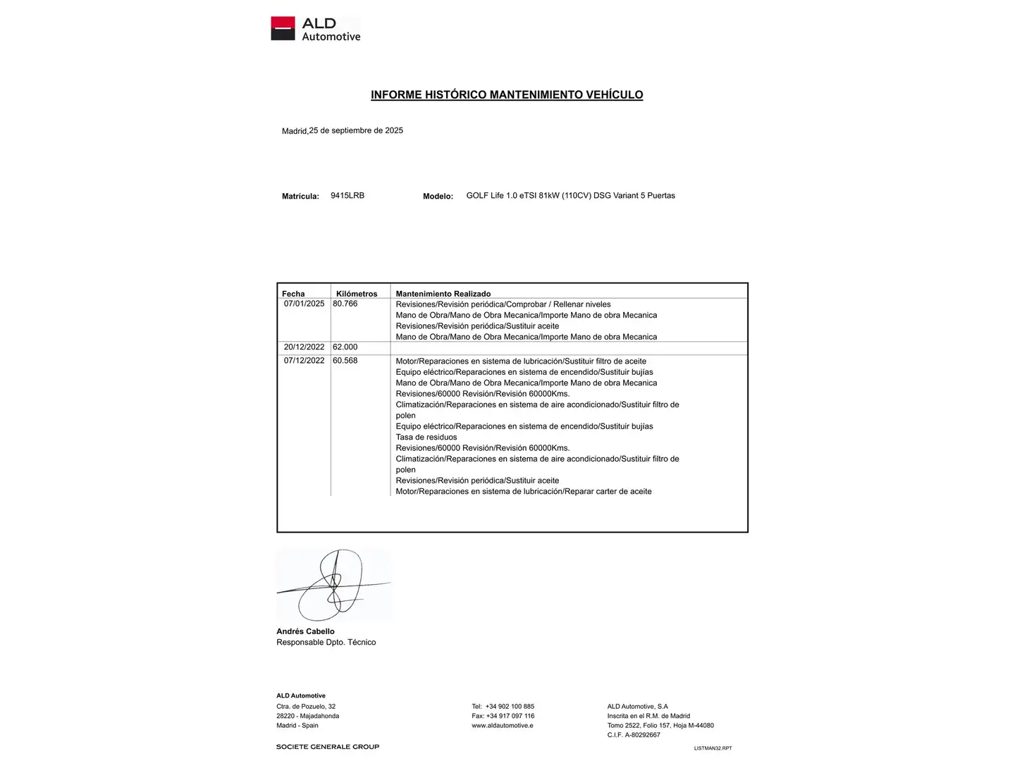 Foto Volkswagen Golf Volkswagen Golf Variant Life 1.0 eTSI (110 CV) DSG