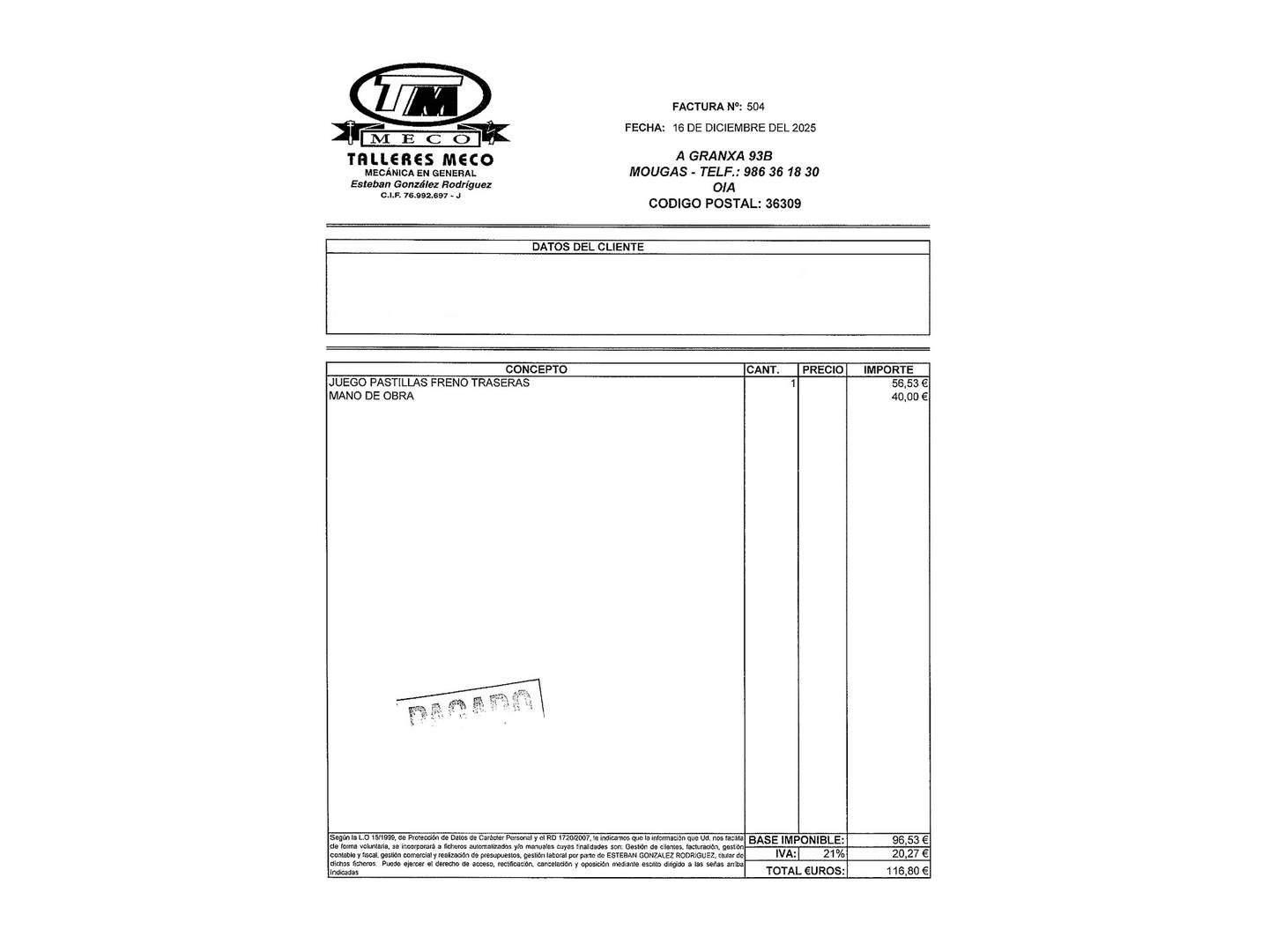 Foto del mantenimiento del Volkswagen Passat Volkswagen Passat Alltrack Alltrack 2.0 TDI BMT 4Motion  (190 CV) DSG