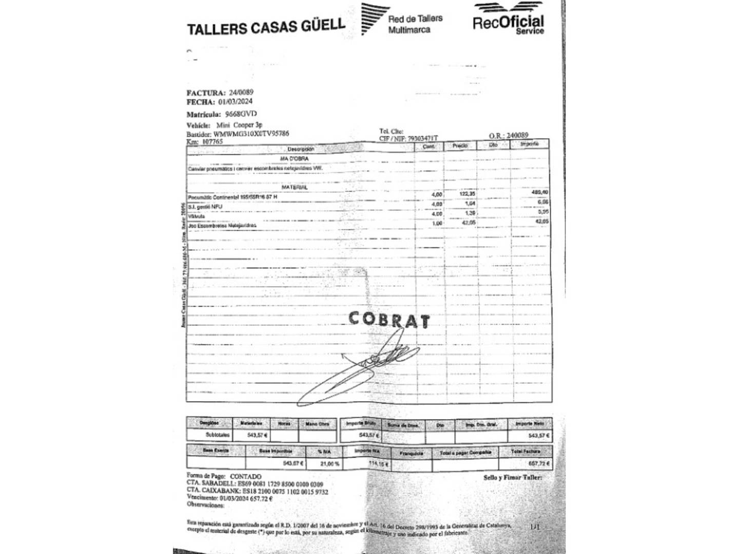 Foto Mini MINI MINI MINI 3 Puertas Cooper D (110 CV)