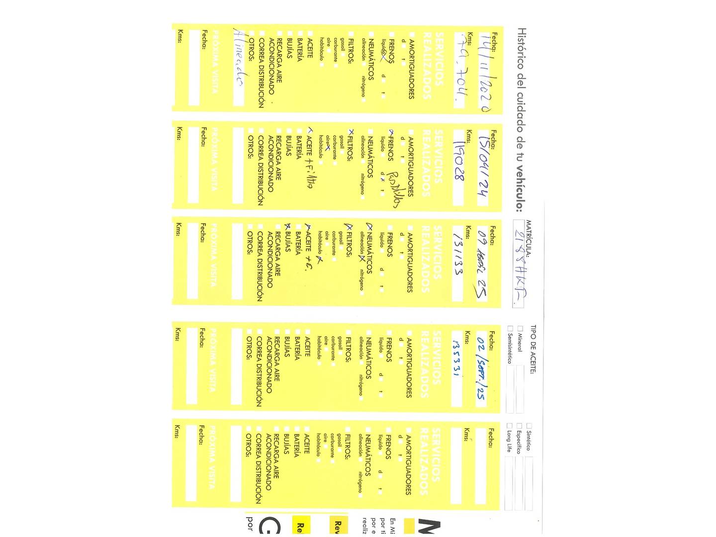 Foto del mantenimiento del Volkswagen Polo Volkswagen Polo Advance 1.2 (60 CV)