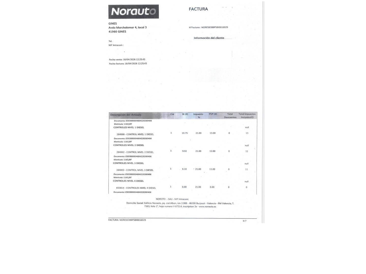 Foto del mantenimiento del Peugeot 208 Peugeot 208 Style BlueHDi (75 CV)