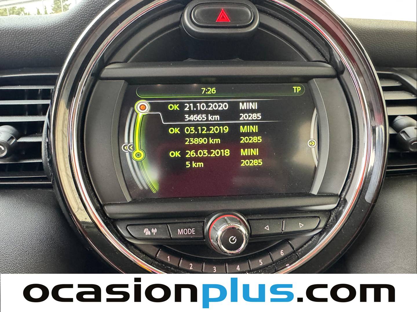 Foto del mantenimiento del Mini MINI Mini MINI Cooper 5 Puertas One (102 CV)