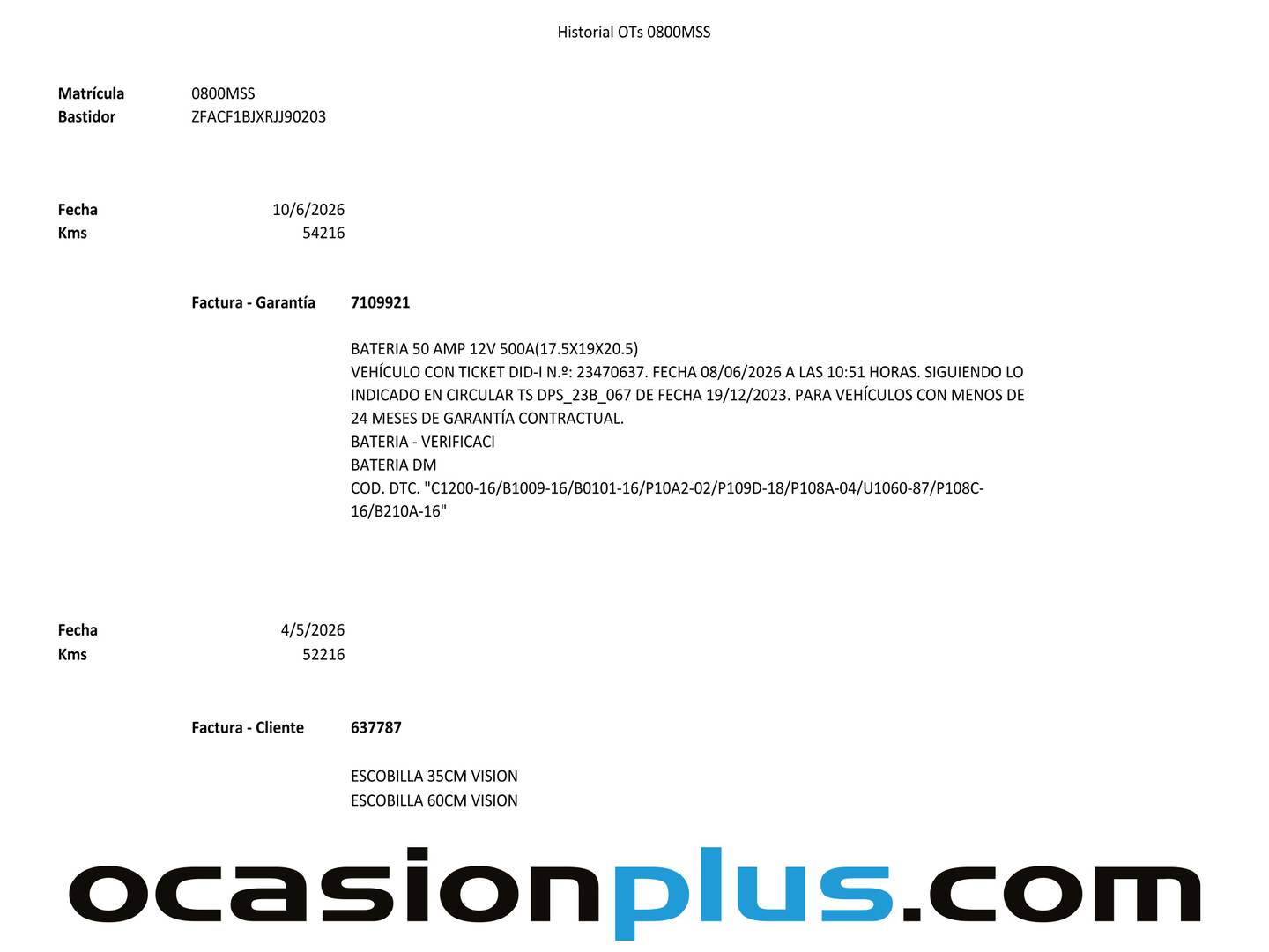 Foto del mantenimiento del Fiat 500 Fiat 500 1.0 Hybrid Dolcevita (70 CV)