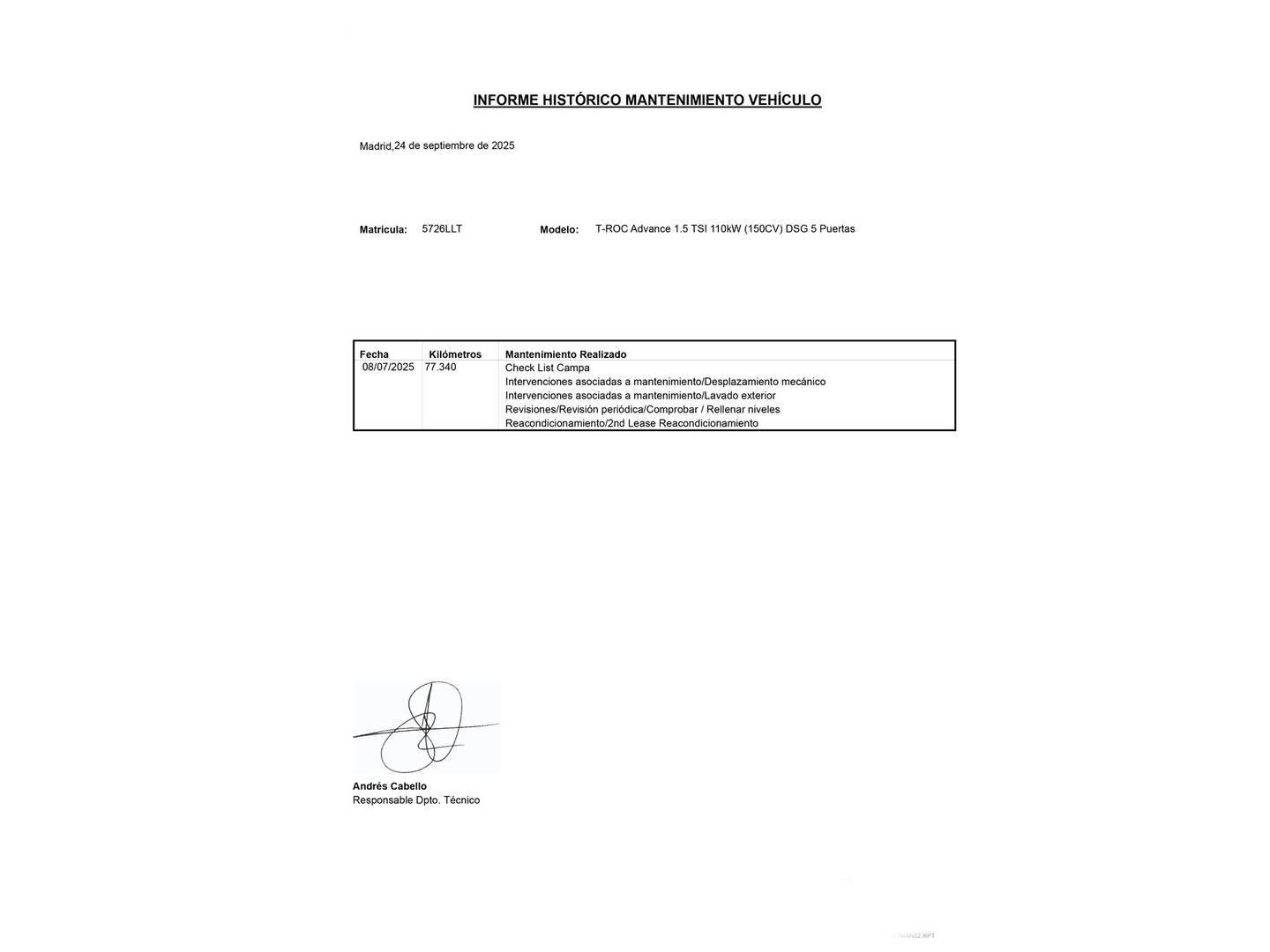 Foto Volkswagen T-Roc Volkswagen T-Roc Advance 1.5 TSI (150 CV) DSG