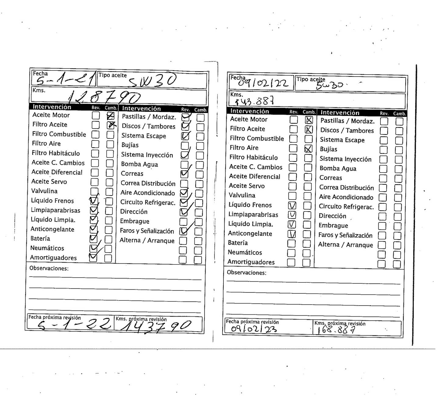 Foto del mantenimiento del Mercedes Clase A Mercedes-Benz Clase A 180 CDI AMG Line (109 CV)