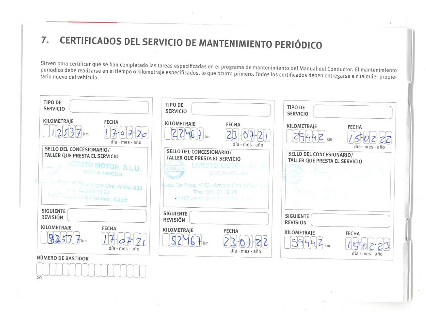 Foto del mantenimiento del Nissan QASHQAI Nissan Qashqai dCi 115 Acenta (115 CV)