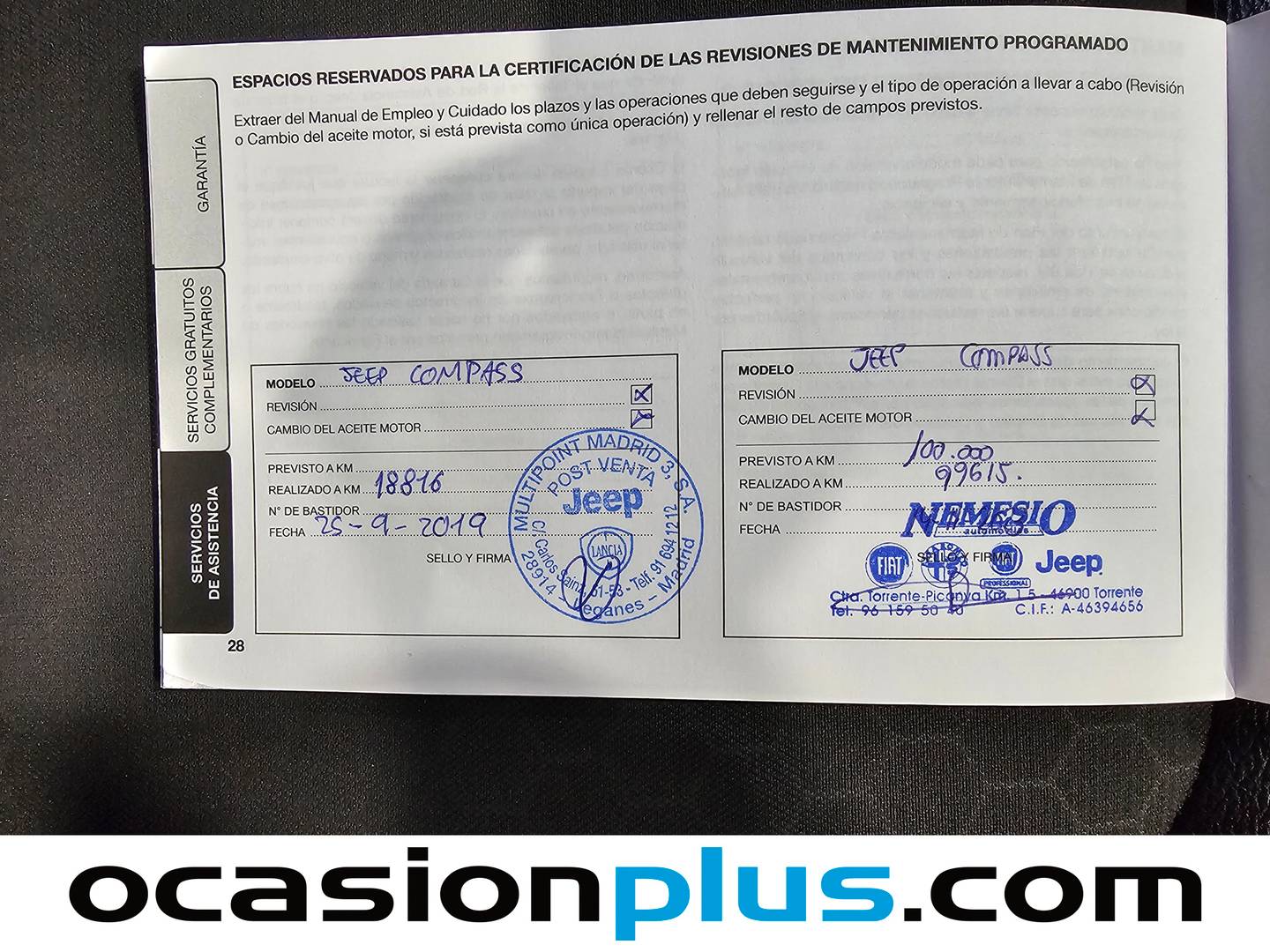 Foto del mantenimiento del Jeep Compass Jeep Compass 1.4 Multiair Night Eagle 4x2 (140 CV)