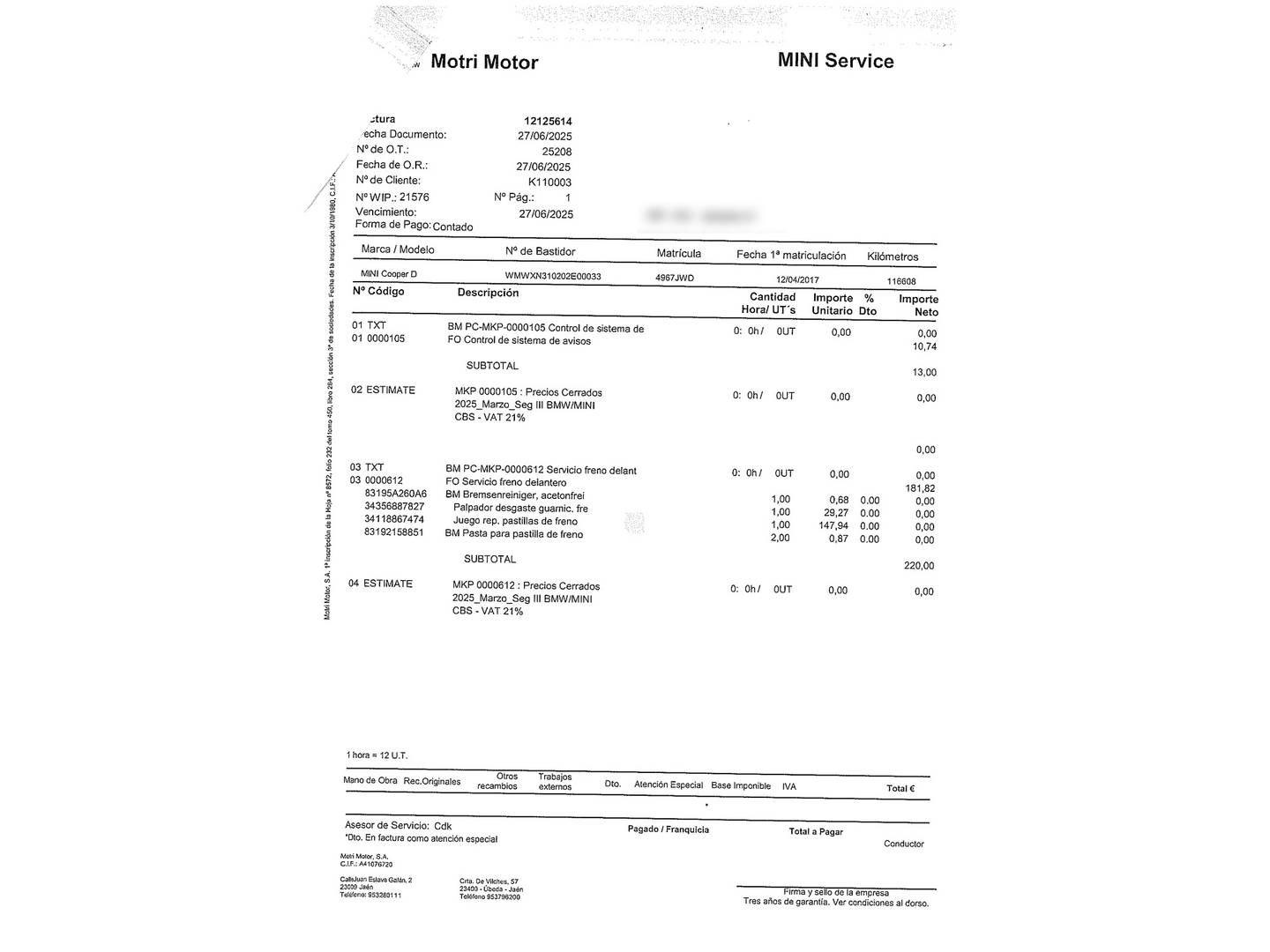 Foto Mini MINI MINI MINI 3 Puertas Cooper D (116 CV)