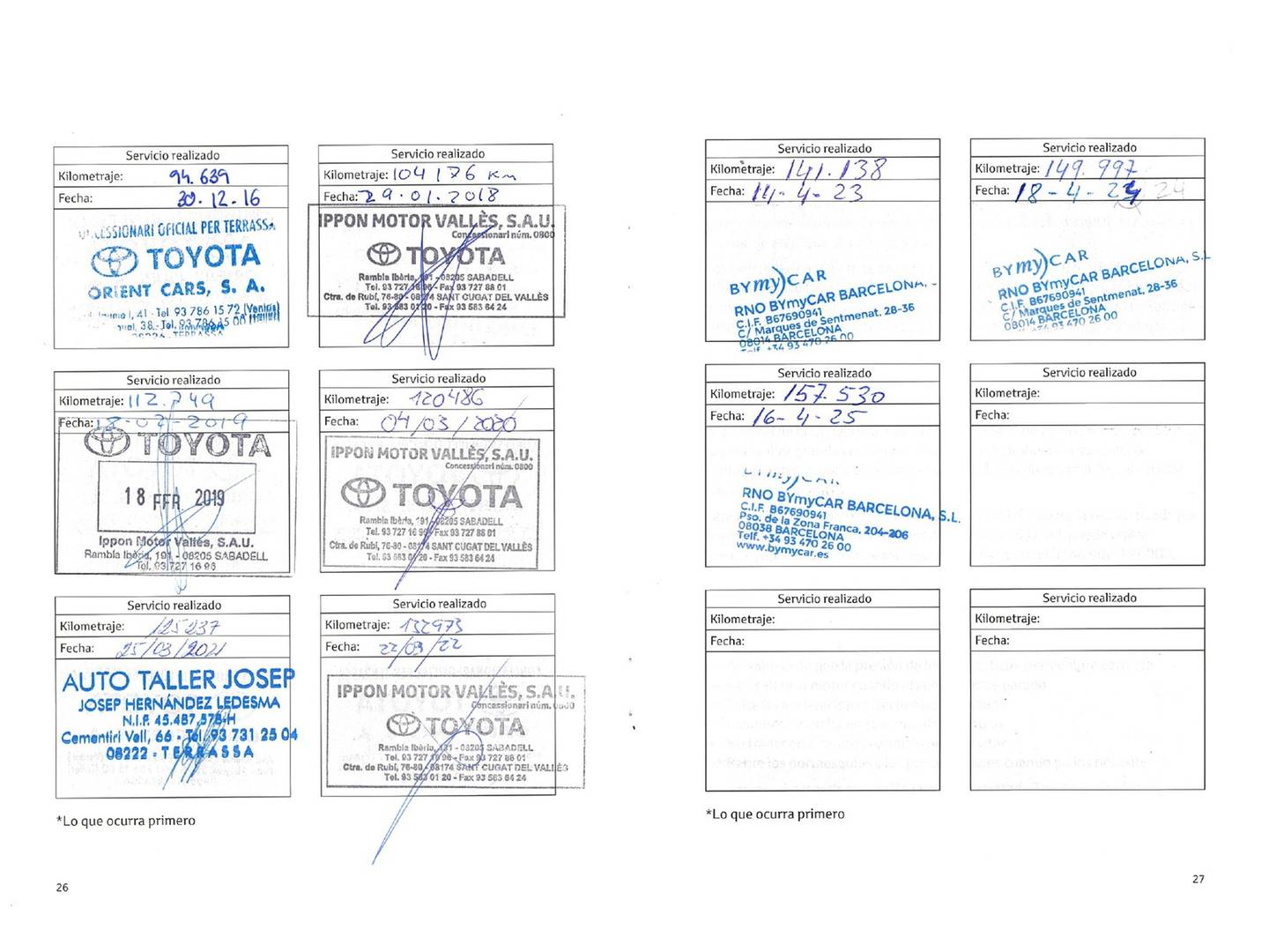 Foto del mantenimiento del Toyota Yaris Toyota Yaris 1.3 VVT-I TS Comfortdrive (101 CV)