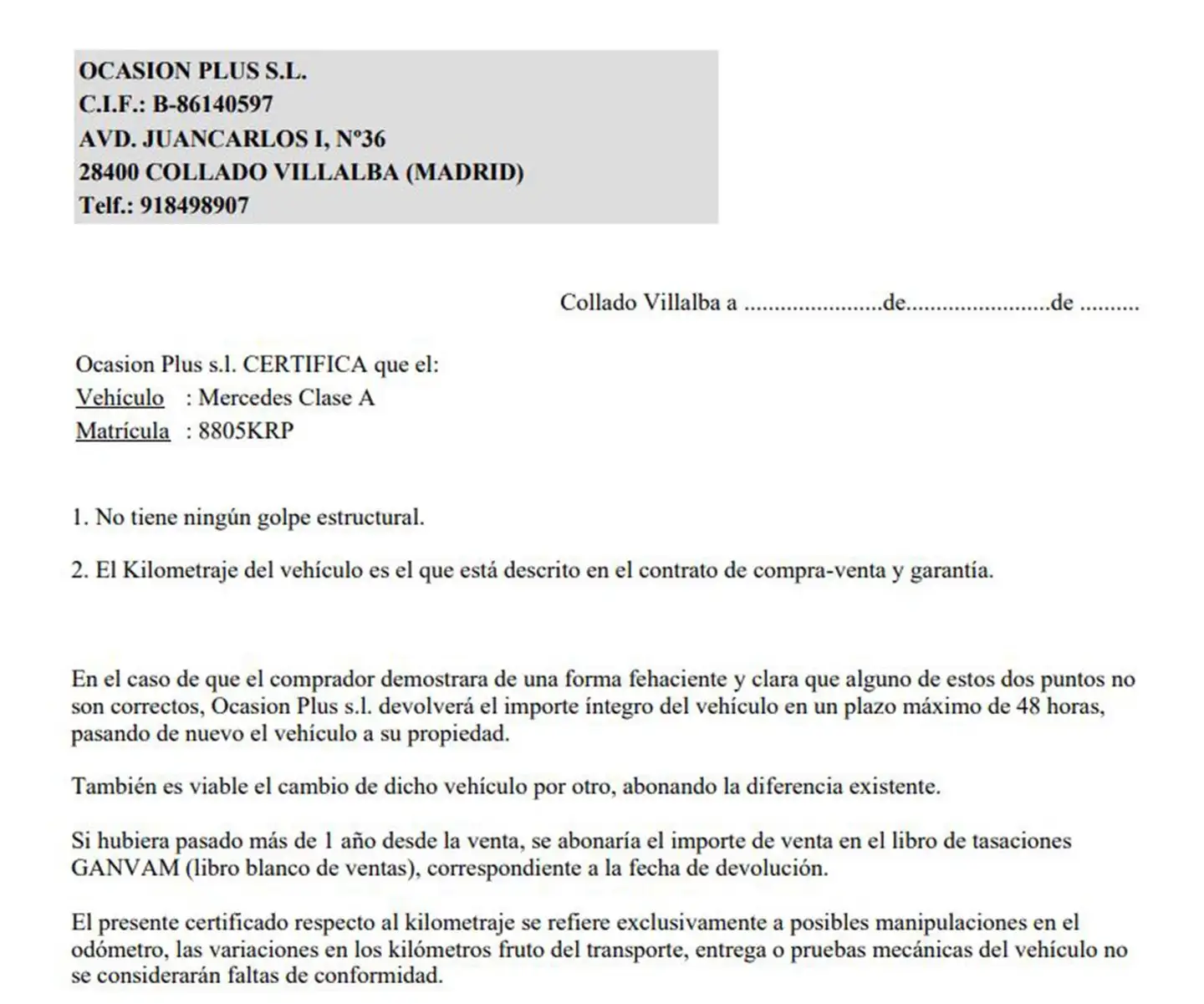 Certificado