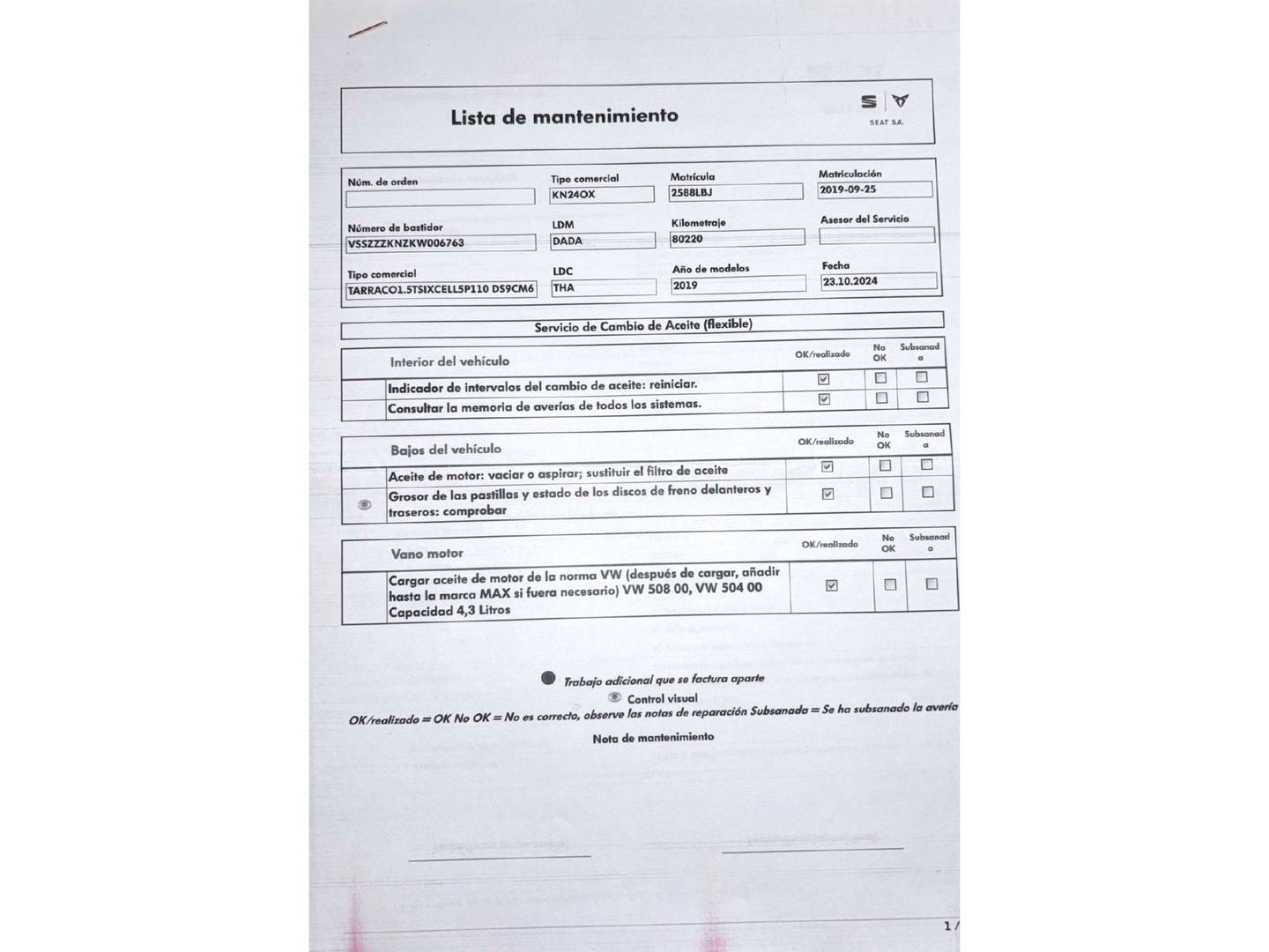 Foto Seat Tarraco SEAT Tarraco 1.5 TSI S&S Xcellence Plus (150 CV) 7 Plazas