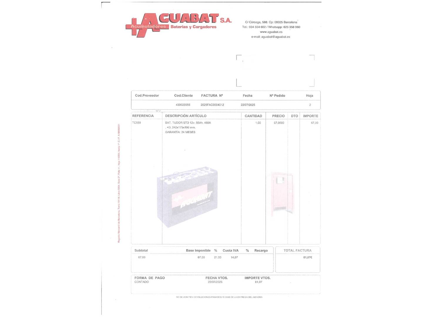 Foto del mantenimiento del Opel Corsa Opel Corsa 1.4 Design Line Auto (90 CV)