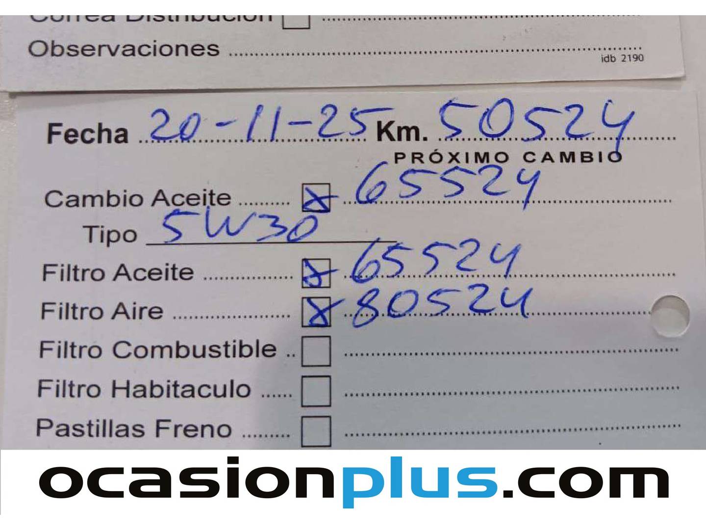 Foto del mantenimiento del Seat Ibiza Seat Ibiza 1.0 MPI Style (80 CV)