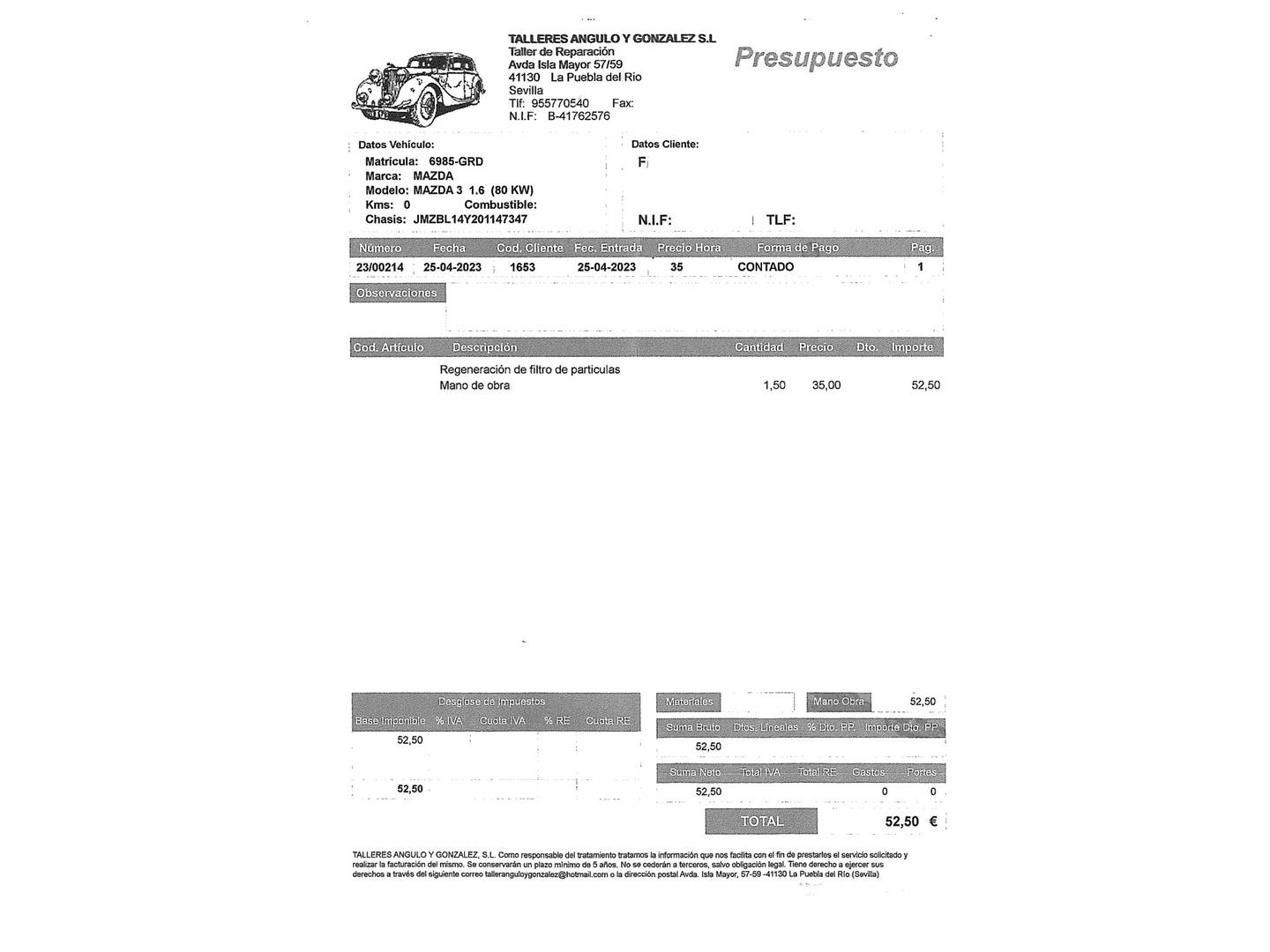 Foto Mazda Mazda3 Mazda Mazda 3 1.6 CRTD Style (109 CV)