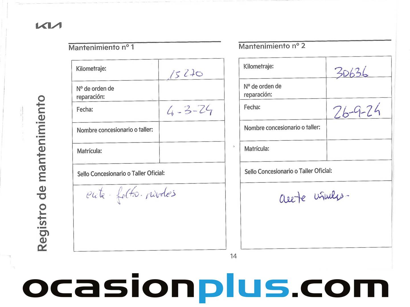 Foto del mantenimiento del KIA Sportage Kia Sportage 1.6 T-GDi Drive 4x2 (150 CV)