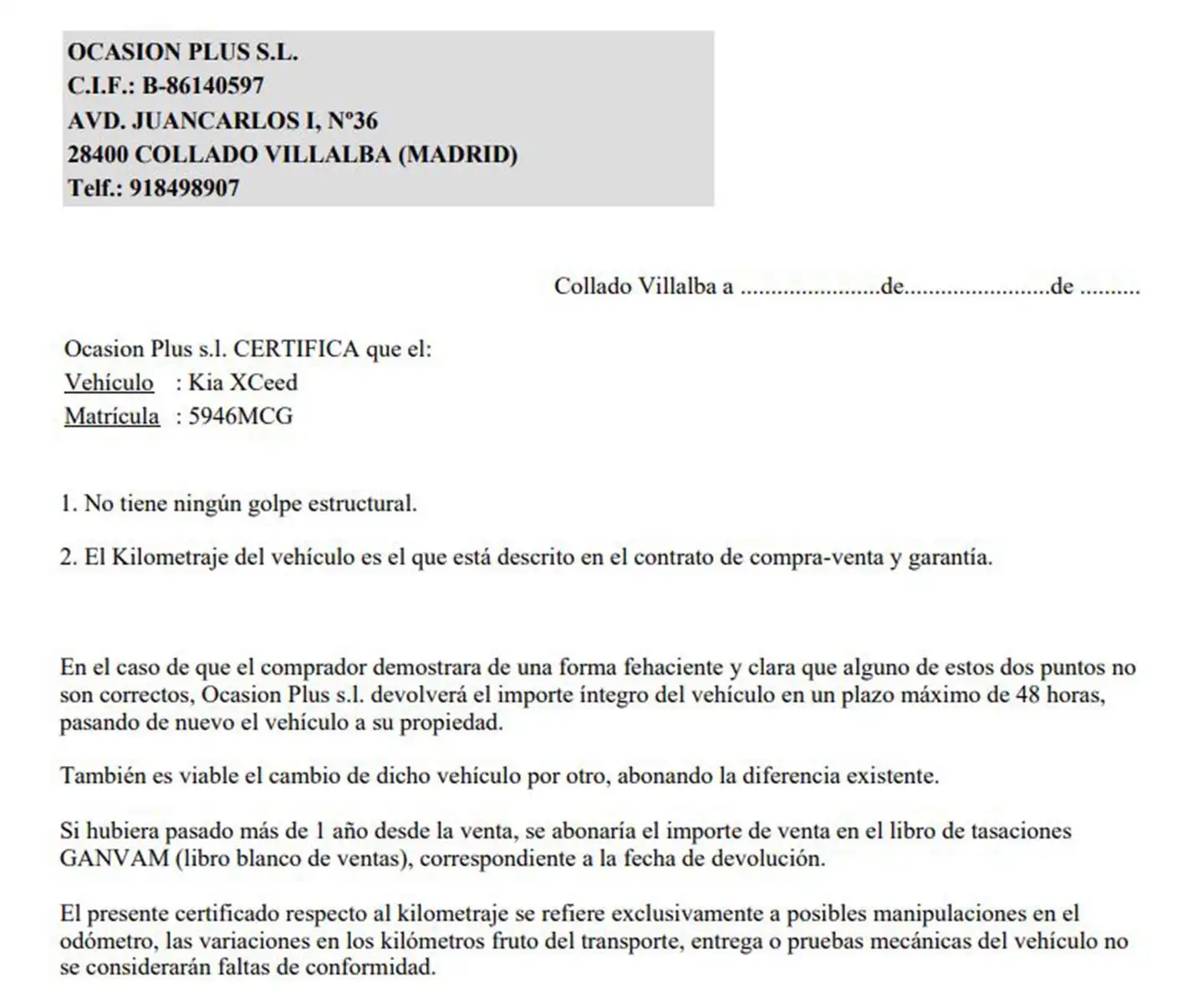 Certificado