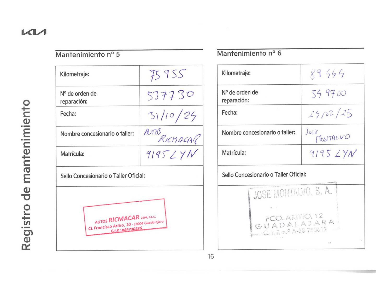 Foto del mantenimiento del KIA XCeed KIA XCeed 1.5 MHEV iMT Drive (160 CV)