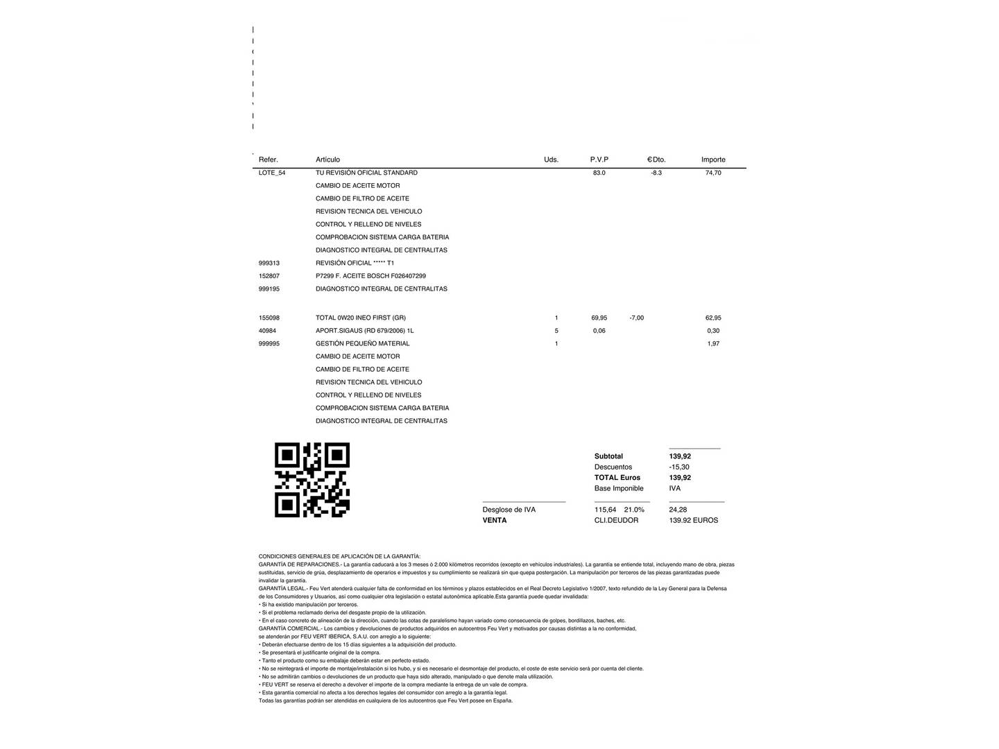 Foto del mantenimiento del Citroën Jumpy Citroen Jumpy Furgon BlueHDi 100 Talla M (102 CV)