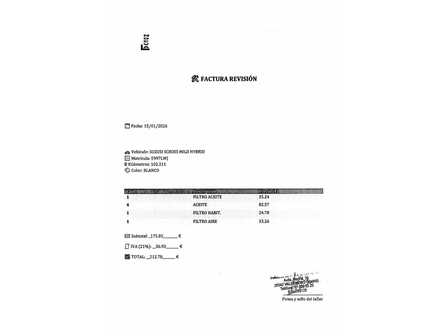 Foto Suzuki S-Cross Suzuki S-Cross 1.4T Mild Hybrid S1 (129 CV)