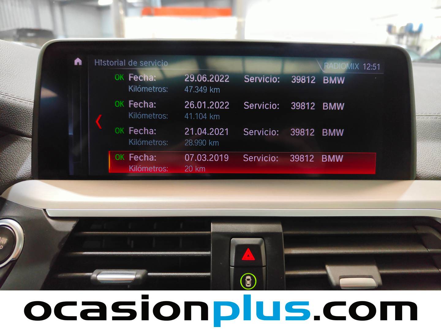 Foto del mantenimiento del BMW X3 BMW X3 xDrive30i (252 CV)