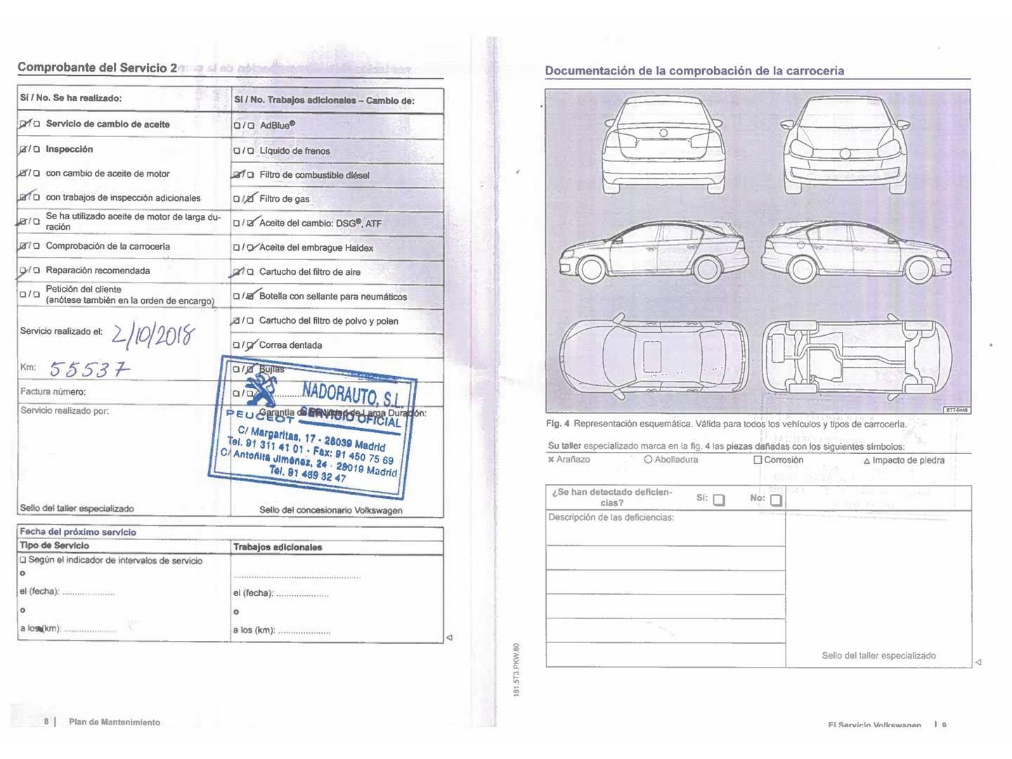 Foto del mantenimiento del Volkswagen Polo Volkswagen Polo Advance 1.4 TDI BMT (90 CV)