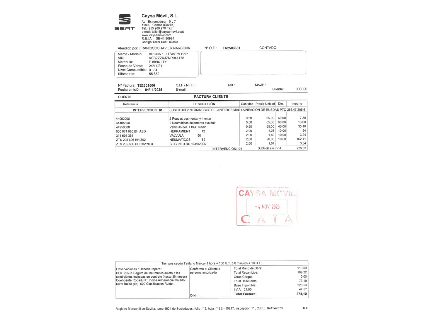 Foto Seat Arona SEAT Arona 1.0 TSI Style Plus (110 CV)