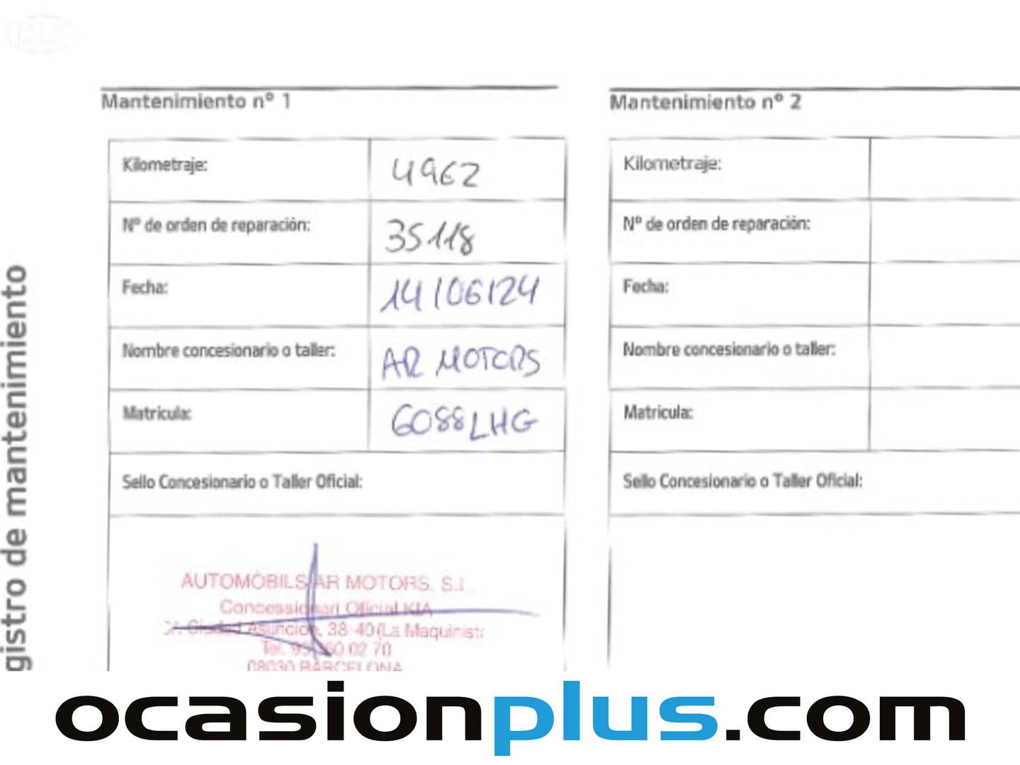 Foto del mantenimiento del KIA Picanto KIA Picanto 1.0 CVVT Concept (67 CV)