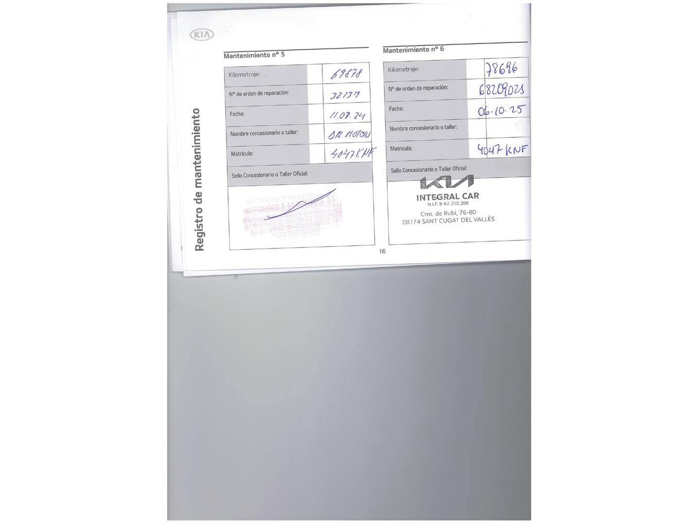 Foto del mantenimiento del KIA Stonic KIA Stonic 1.0 T-GDi Eco-Dynamic Drive (120 CV)