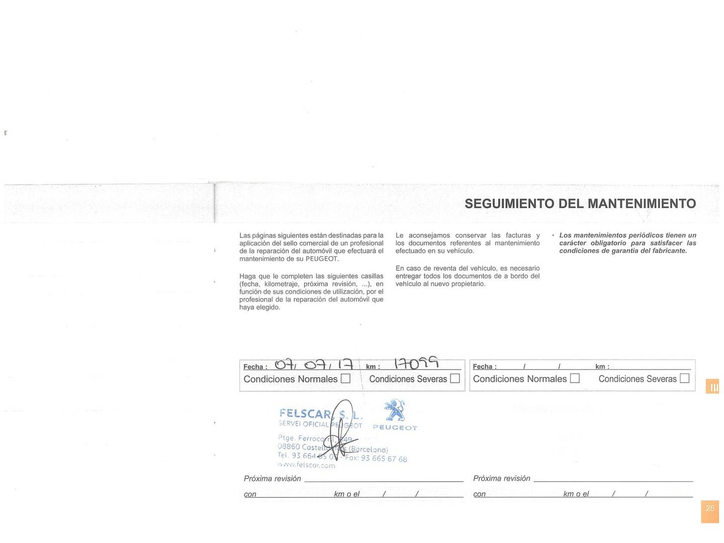 Foto del mantenimiento del Peugeot 2008 Peugeot 2008 PureTech 110 S&S Active (110 CV)