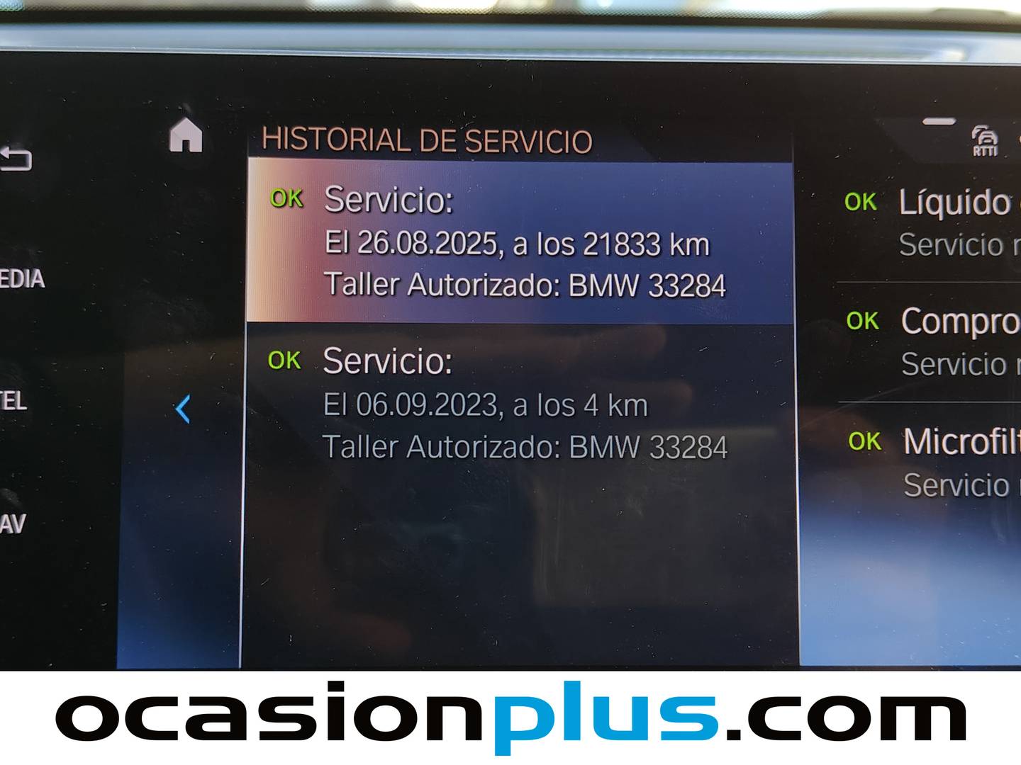 Foto del mantenimiento del BMW iX1 BMW iX1 xDrive30 (313 CV)