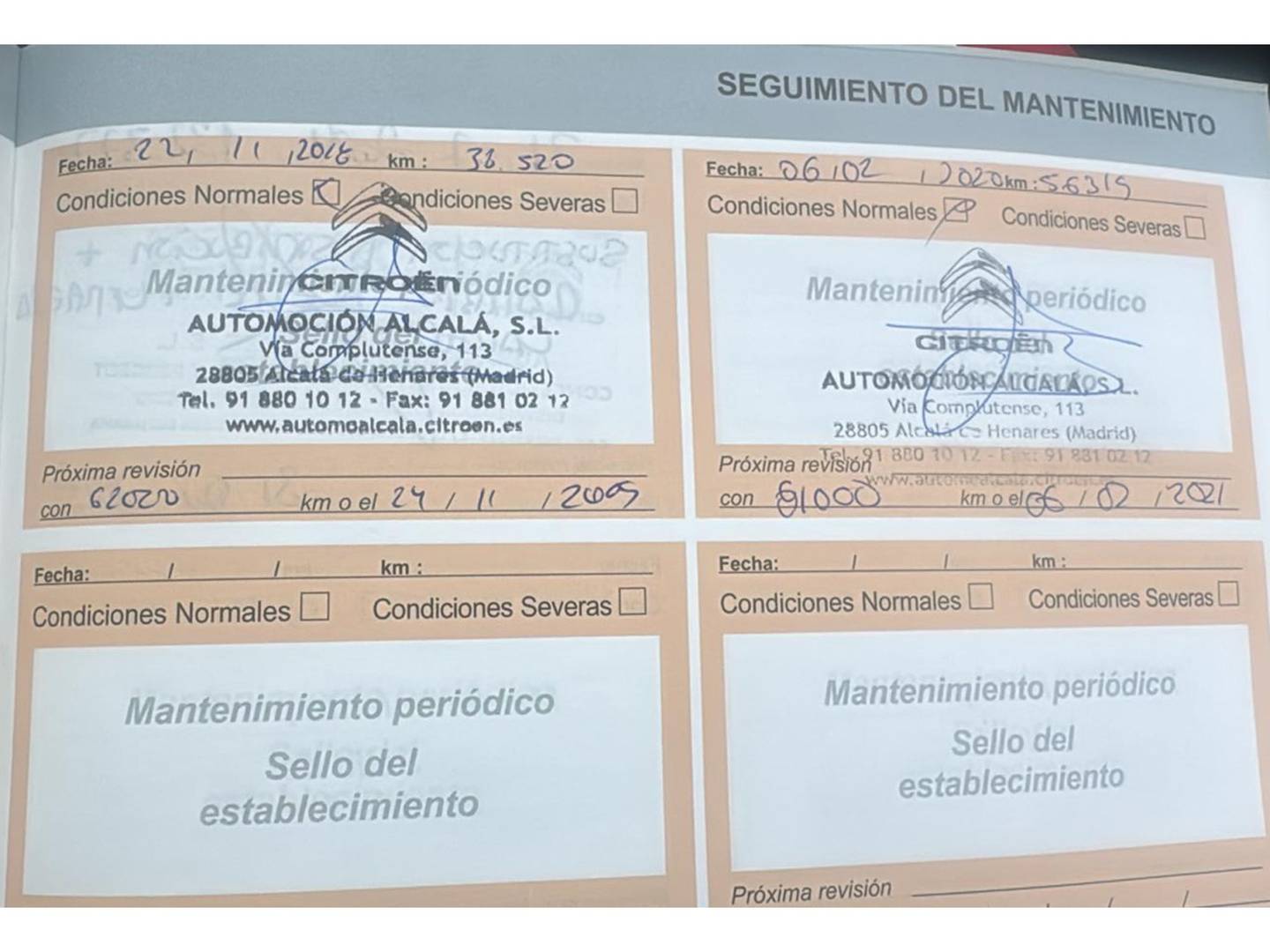 Foto del mantenimiento del Citroën C3 Citroën C3 PureTech 82 Tonic (82 CV)