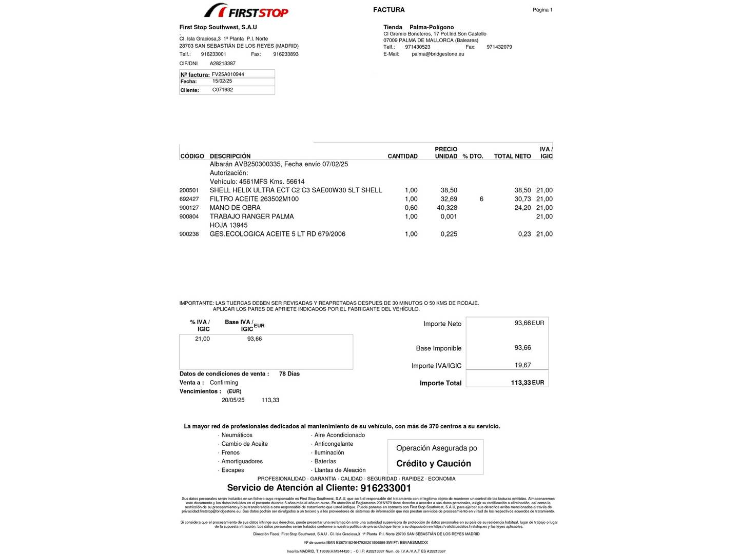 Foto del mantenimiento del Hyundai Tucson Hyundai Tucson 1.6 TGDI Maxx (150 CV)