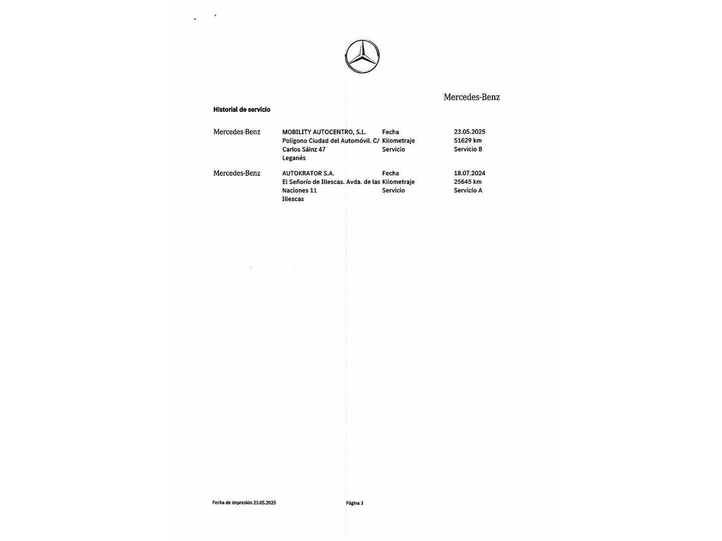 Foto del mantenimiento del Mercedes Clase C Mercedes Clase C 200 d (163 CV) Pack AMG
