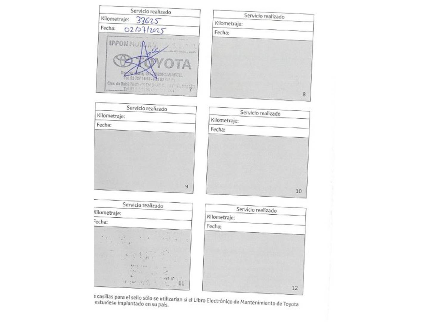 Foto del mantenimiento del Toyota Yaris Toyota Yaris 1.5 Hybrid Feel (100 CV)