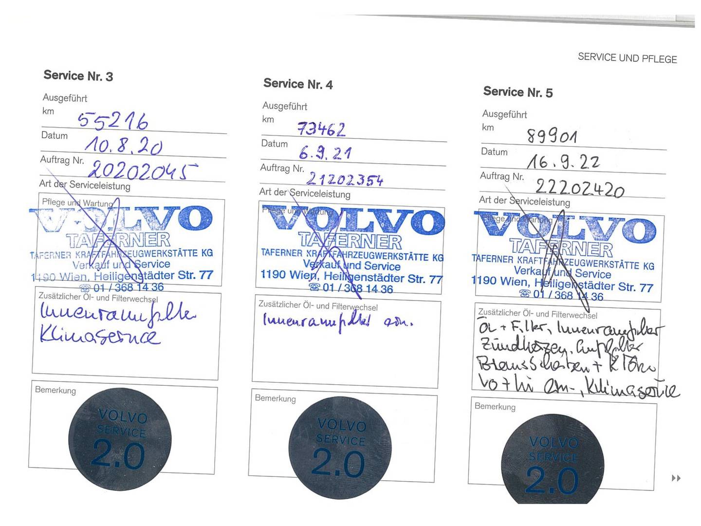 Foto del mantenimiento del Volvo XC90 Volvo XC90 T8 Inscription AWD Auto (400 CV) 7 Plazas