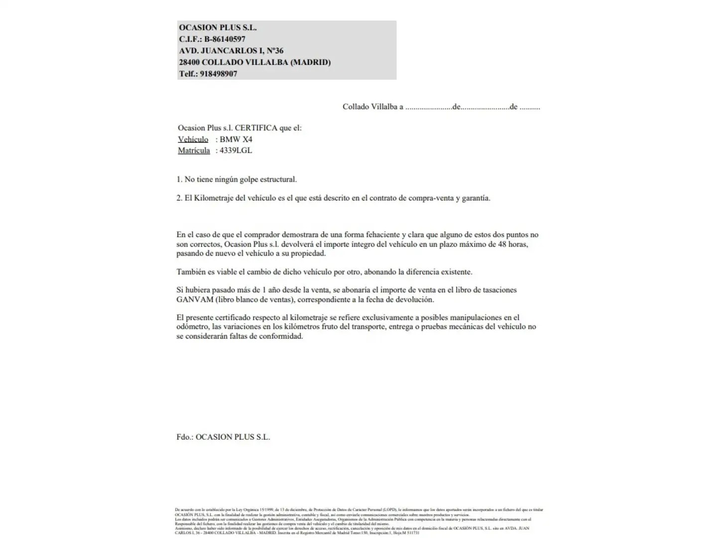 Certificado