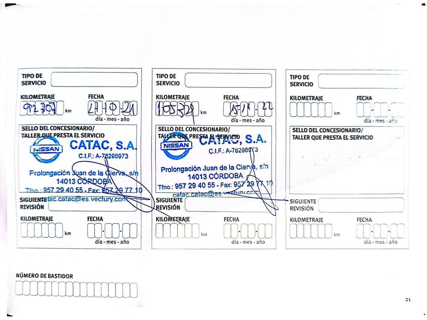 Foto del mantenimiento del Nissan QASHQAI Nissan Qashqai dCi 110 N-Connecta 4x2  (110 CV)