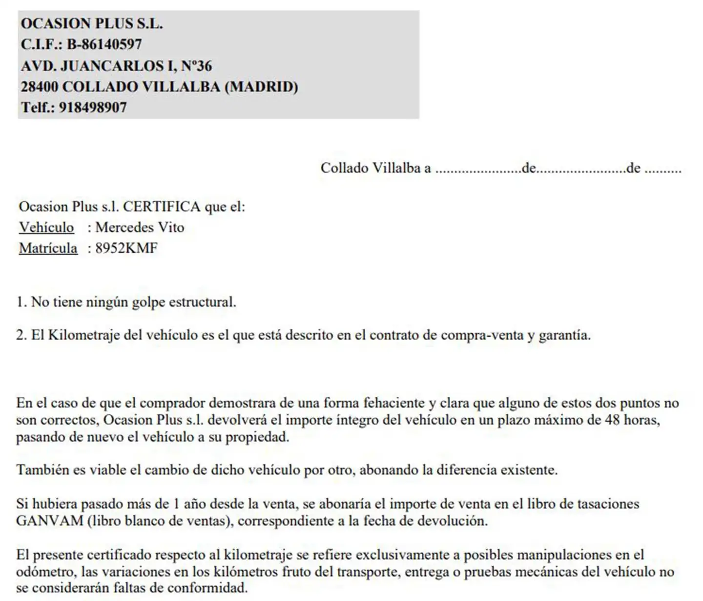 Certificado