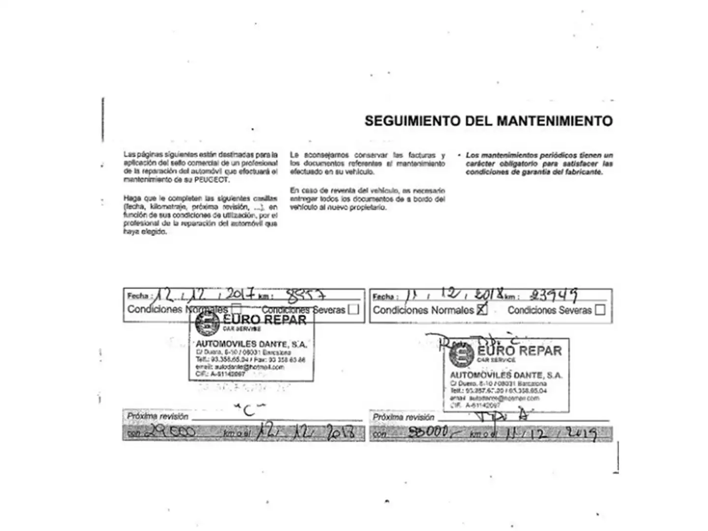 Mantenimiento