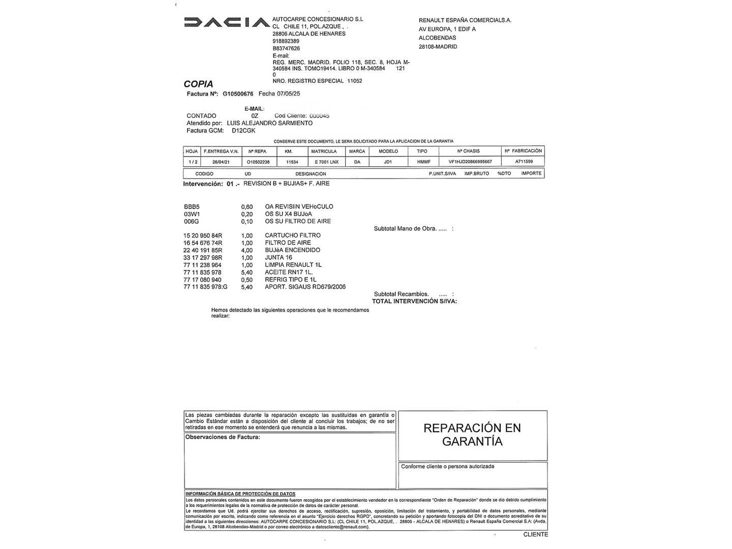 Dacia Duster Dacia Duster Prestige TCE (130 CV) 4X2 GPF de segunda mano