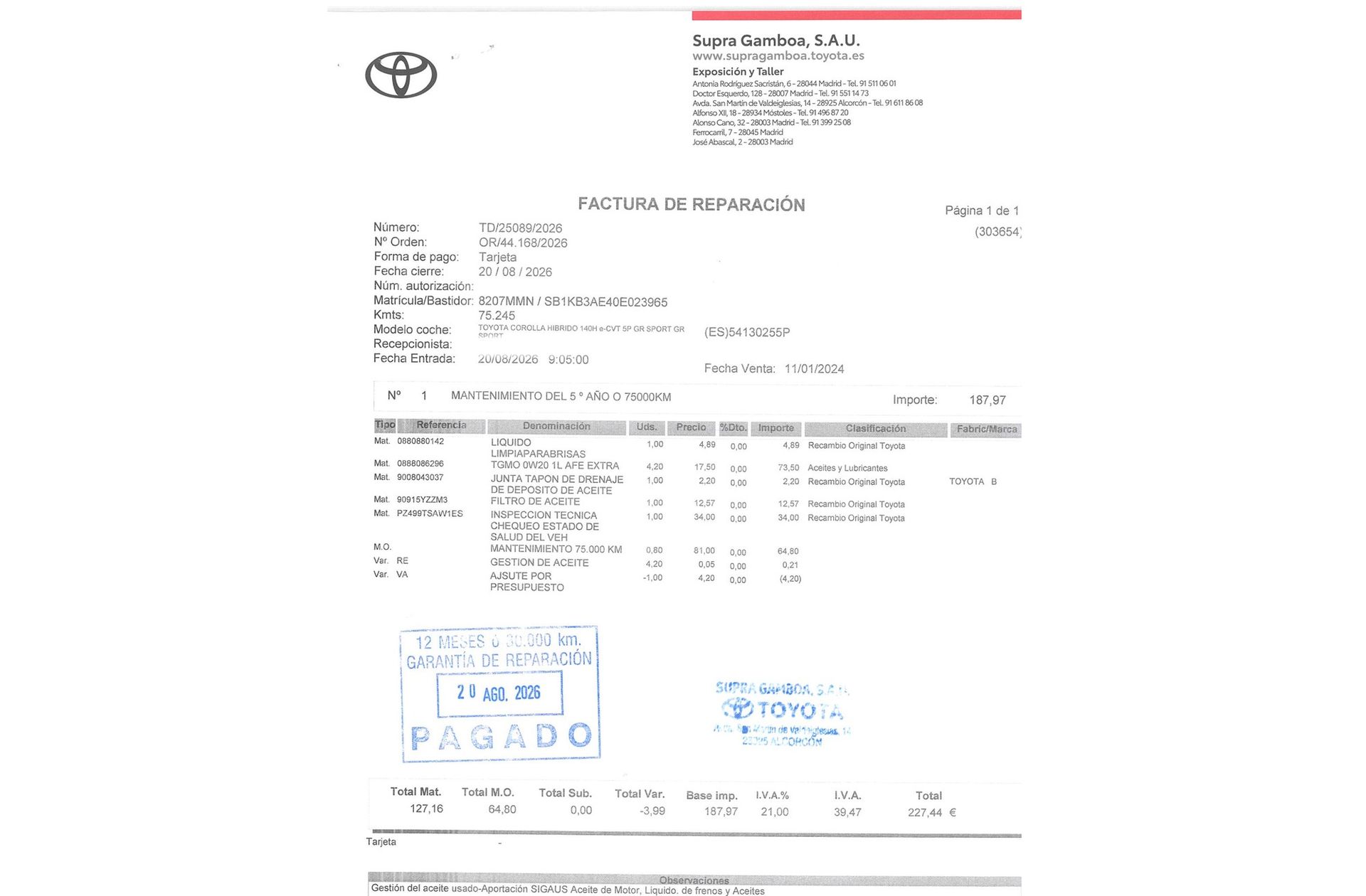 Toyota Corolla 140H GR-Sport - foto 20