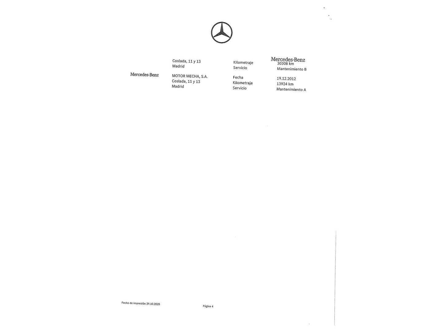 Foto del mantenimiento del Mercedes Clase A Mercedes Clase A 160 Blue Efficiency Exclusive Edition (95 CV)