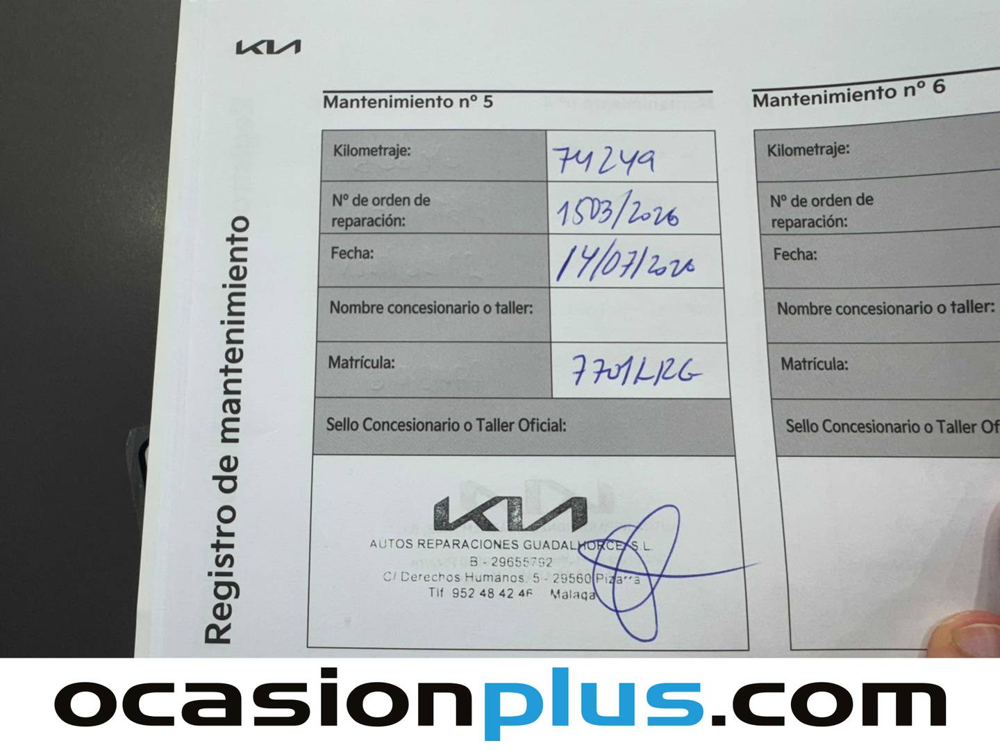 Foto del mantenimiento del KIA ProCeed KIA ProCeed 1.6 T-GDI GT DCT (204 CV)