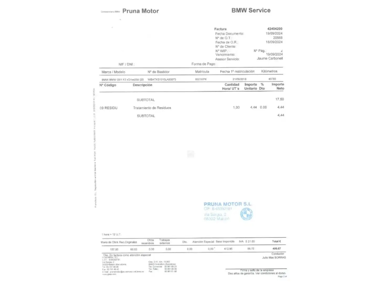 Foto BMW X3 BMW X3 xDrive25d  (231 CV)