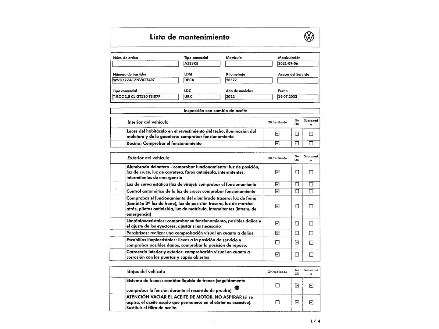 Foto Volkswagen T-Roc Volkswagen T-Roc Advance R-Line 1.5 TSI  (150 CV) DSG
