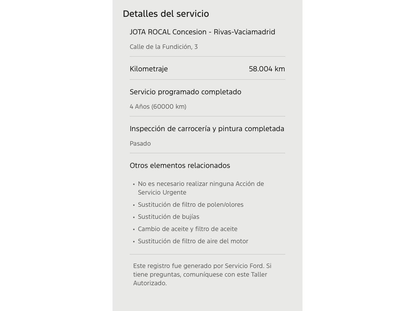 Foto del mantenimiento del Ford Puma Ford Puma 1.0 EcoBoost MHEV ST-Line (125 CV)