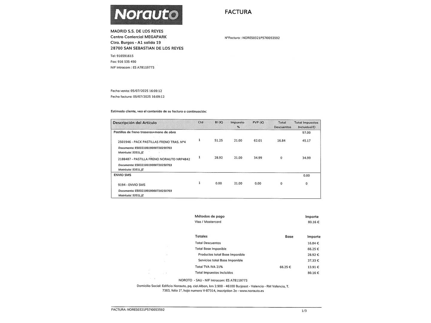 Foto del mantenimiento del Nissan X-TRAIL Nissan X-Trail DIG-T 160 N-Connecta 4x2 DCT (160 CV)