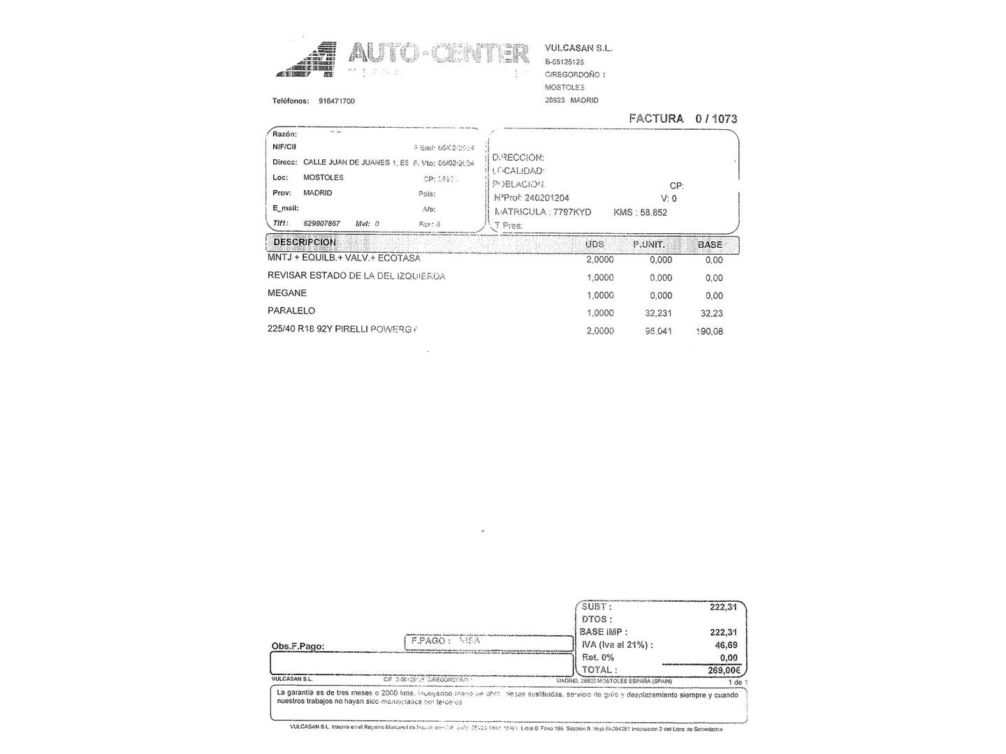 Foto del mantenimiento del Renault Mégane Renault Megane GT Line TCe GPF (160 CV) EDC