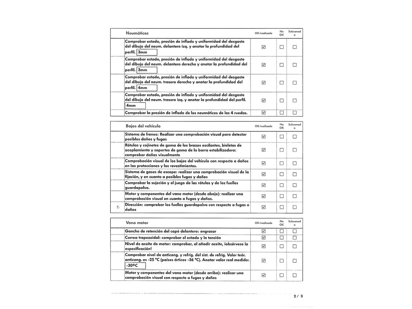 Foto del mantenimiento del Volkswagen Caravelle Volkswagen Caravelle Origin Batalla Corta 2.0 TDI BMT (110 CV)